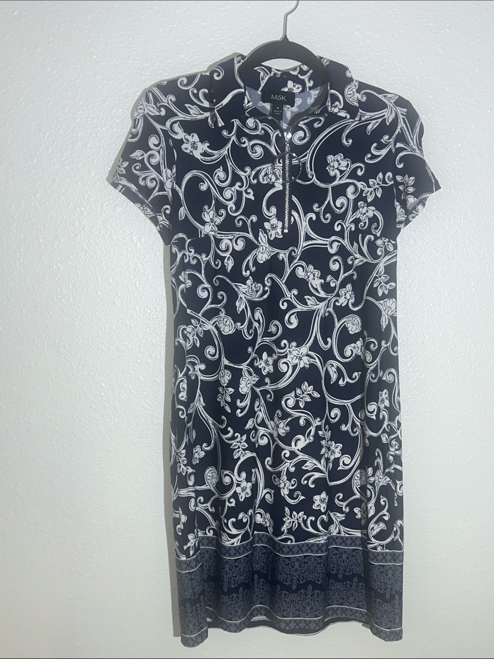 MSK 1/4 Zip Dress in Sz S